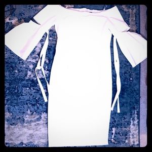 NWT! White Bardot Dress